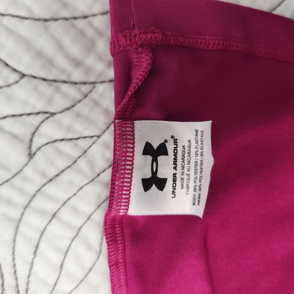 UNDER ARMOUR [XS] Pink Athletic Under Armour Tank with Built-In Bar - Picture 6 of 10